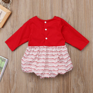 Red Hearts Party Romper