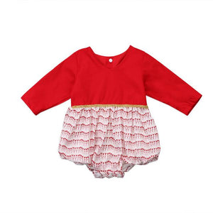 Red Hearts Party Romper