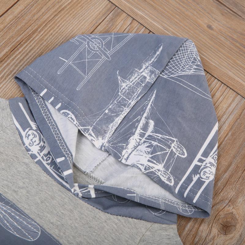 Airplanes Hoodie Grey Set