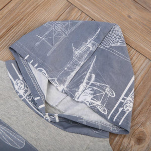 Airplanes Hoodie Grey Set