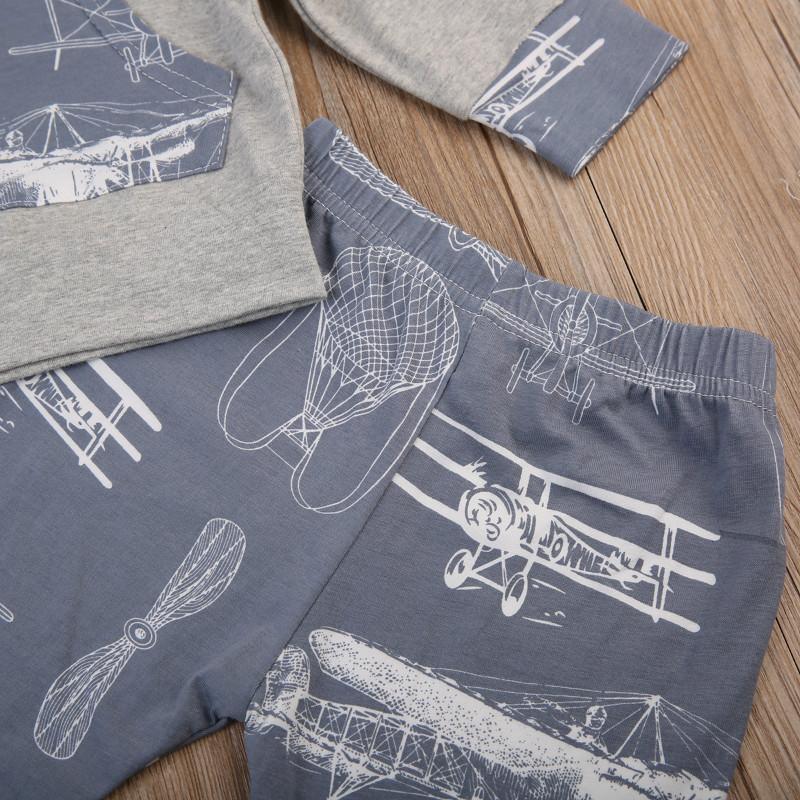 Airplanes Hoodie Grey Set