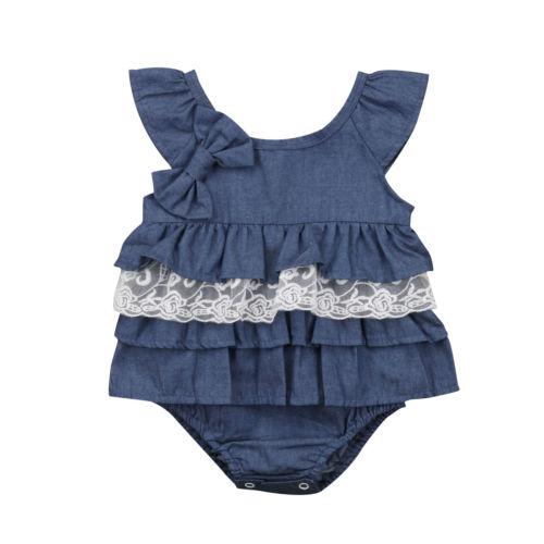 Denim Blue Romper