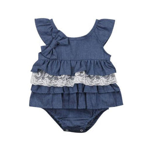 Denim Blue Romper