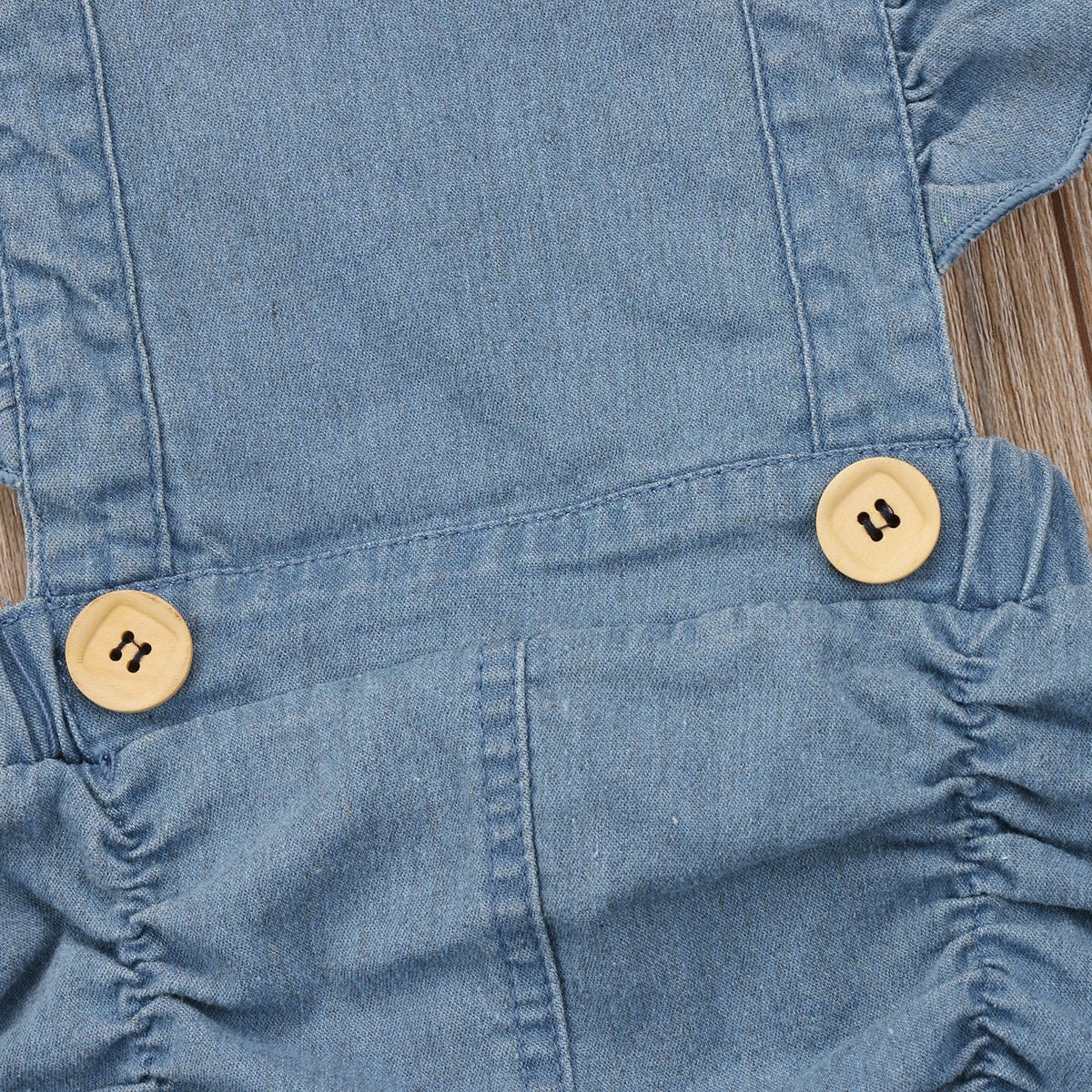 Baby Girl Denim Jeans Romper