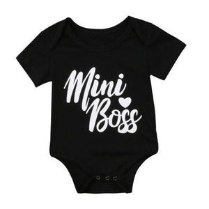 Mini Boss Black Romper