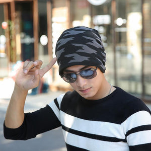 2017 Thicker Camouflage Camo Men Warm Enough Winter Hat Beanie Hats Male Baggy Knitted Skullies Bonnet Bonnet Adult Cap Beanies