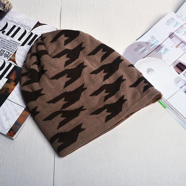 2017 Thicker Camouflage Camo Men Warm Enough Winter Hat Beanie Hats Male Baggy Knitted Skullies Bonnet Bonnet Adult Cap Beanies