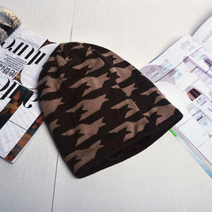 2017 Thicker Camouflage Camo Men Warm Enough Winter Hat Beanie Hats Male Baggy Knitted Skullies Bonnet Bonnet Adult Cap Beanies