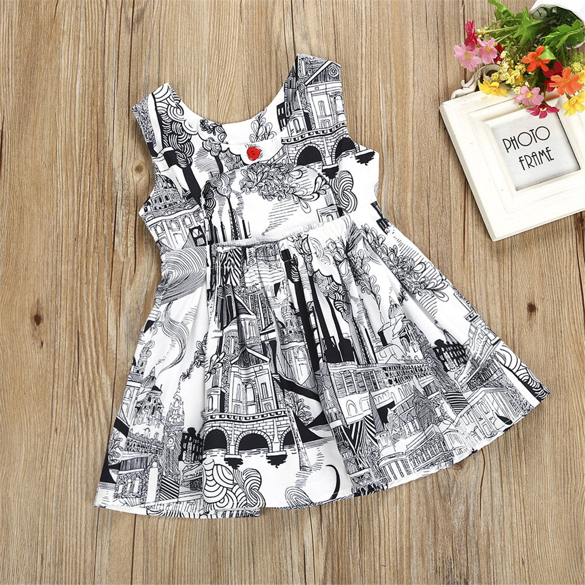 Party Black & White Dress