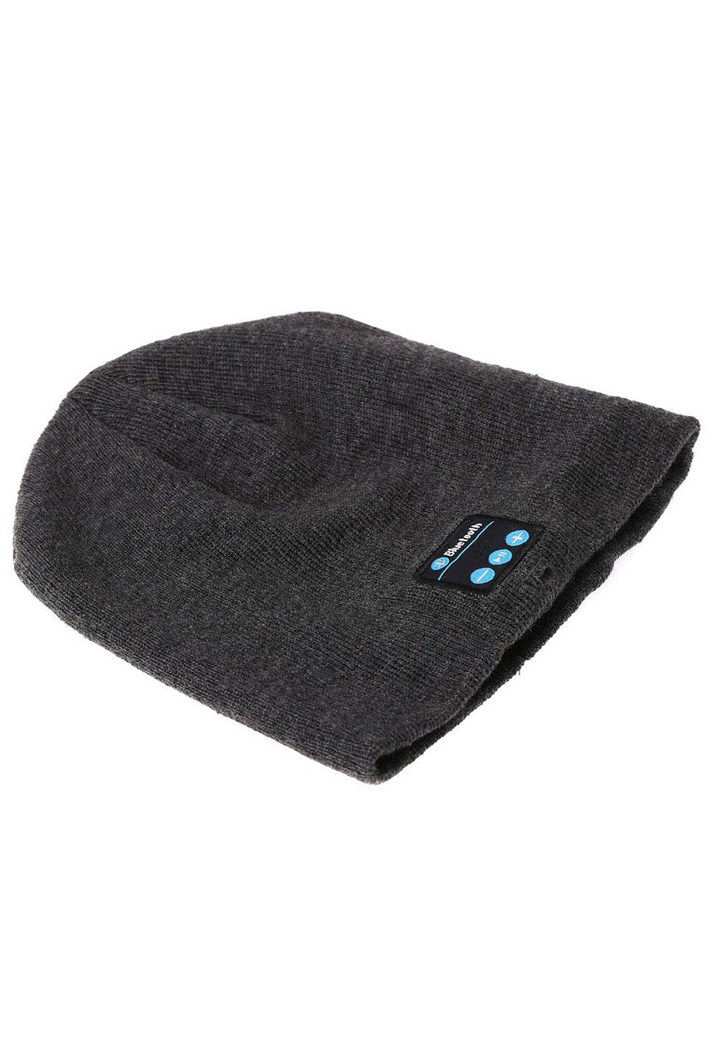 Bluetooth Music Beanie Hat Soft Warm Cap with Stereo Headphone Headset Speaker & Mic Wireless Hands-free Dark Gray
