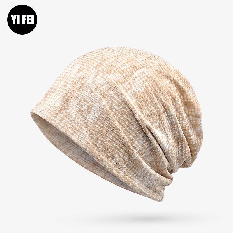 YIFEI Newly Fashion Hats Multi Soft  Breathable Hats for Men Women Beanies For Ladies Summer Hat Thin Camouflage Hip Hop Beanies