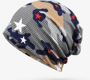 YIFEI Newly Fashion Hats Multi Soft  Breathable Hats for Men Women Beanies For Ladies Summer Hat Thin Camouflage Hip Hop Beanies