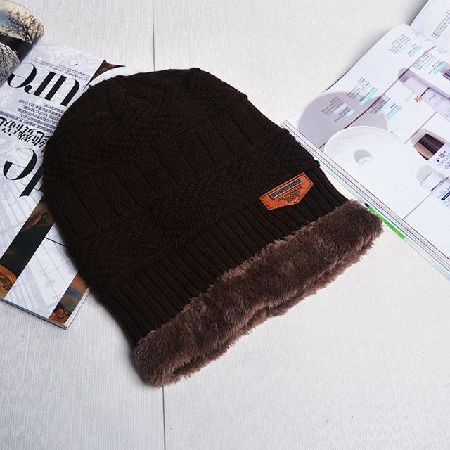 2017 Fashion Winter Hat Camo Camouflage Men Warm Enough Beanie Hats Male Baggy Knitted Skullies Bonnet Bonnet Adult Cap Beanies