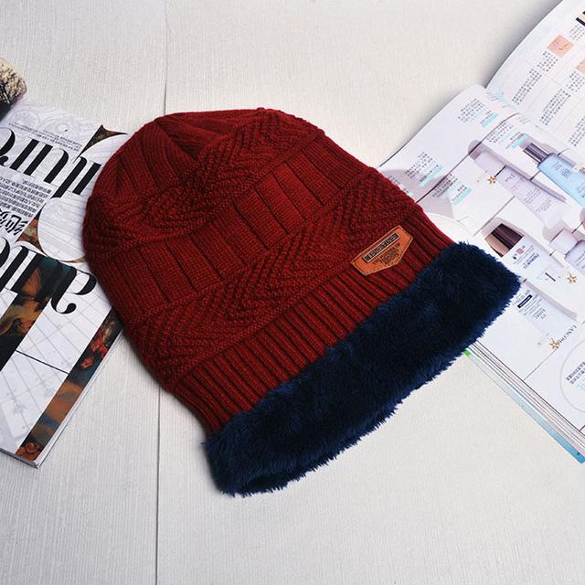 2017 Fashion Winter Hat Camo Camouflage Men Warm Enough Beanie Hats Male Baggy Knitted Skullies Bonnet Bonnet Adult Cap Beanies
