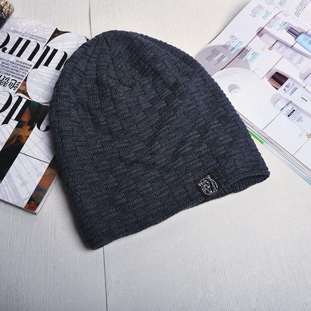 2017 Fashion Winter Hat Camo Camouflage Men Warm Enough Beanie Hats Male Baggy Knitted Skullies Bonnet Bonnet Adult Cap Beanies