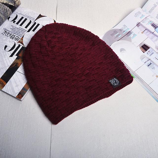 2017 Fashion Winter Hat Camo Camouflage Men Warm Enough Beanie Hats Male Baggy Knitted Skullies Bonnet Bonnet Adult Cap Beanies