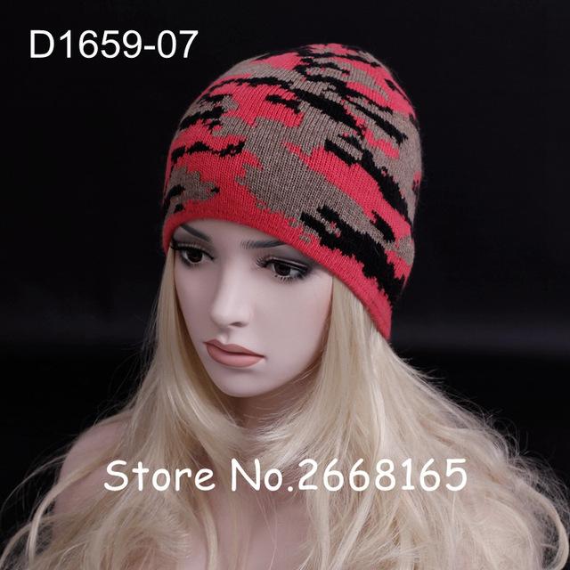 2016 Personality camouflage Unisex wool cap Double knitting warm Beanies hats Fashion Women & Men Super fashion streets caps