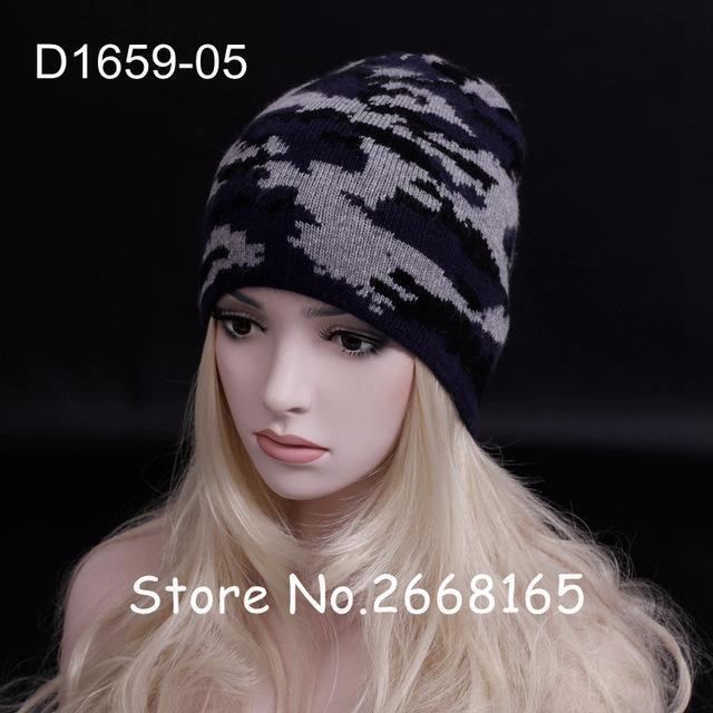 2016 Personality camouflage Unisex wool cap Double knitting warm Beanies hats Fashion Women & Men Super fashion streets caps