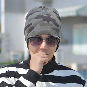 Beanies Winter Hats For Men Knitt Caps Beanies Hat Knit Camouflage Skullies Beanie male Bonnet Acrylic touca ZF007