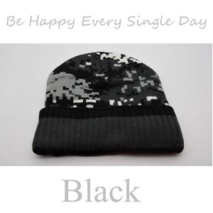 BHESD 2017 Men's Camouflage Winter Hats Acrylic Warm Cap for Women Knitted Skullies Beanie Hats Autumn Casqeuttes Bones JY-462