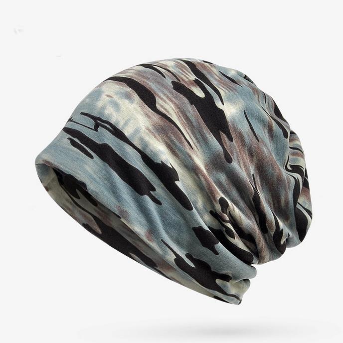 Camouflage Baggy Hats Women Multi Function Collar Scarf Men Hip hop Punk Rock Skullies Adult Beanie Hat