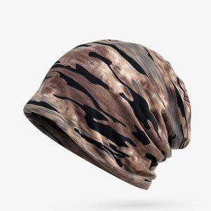 Camouflage Baggy Hats Women Multi Function Collar Scarf Men Hip hop Punk Rock Skullies Adult Beanie Hat