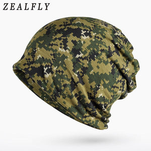 Camouflage Beanies Scarf Hat Spring Autumn Hats Men Women Caps Skullies Hip-Hop Knitted Hats Brand New 2017 Fashion