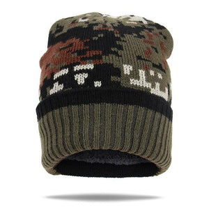 WORSICO 2017 Camouflage Balaclava Knitted Hat Cap Warmer Winter Hats For Men Skullies Beanies Bonnet gorro cap