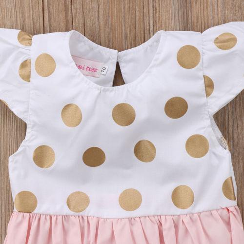 Polka Dot Pink Romper