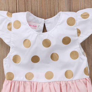 Polka Dot Pink Romper