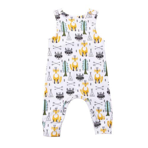 Fox Sleeveless Romper