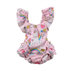 Unicorn Ruffles Romper