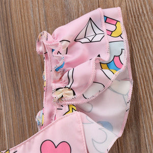 Unicorn Ruffles Romper
