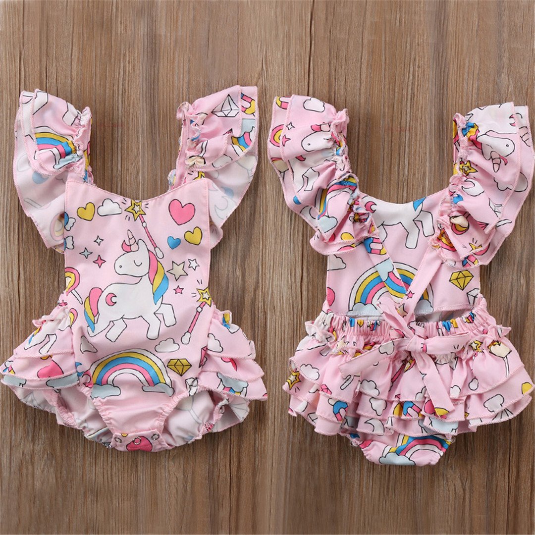Unicorn Ruffles Romper
