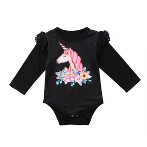 Girls Unicorn Romper