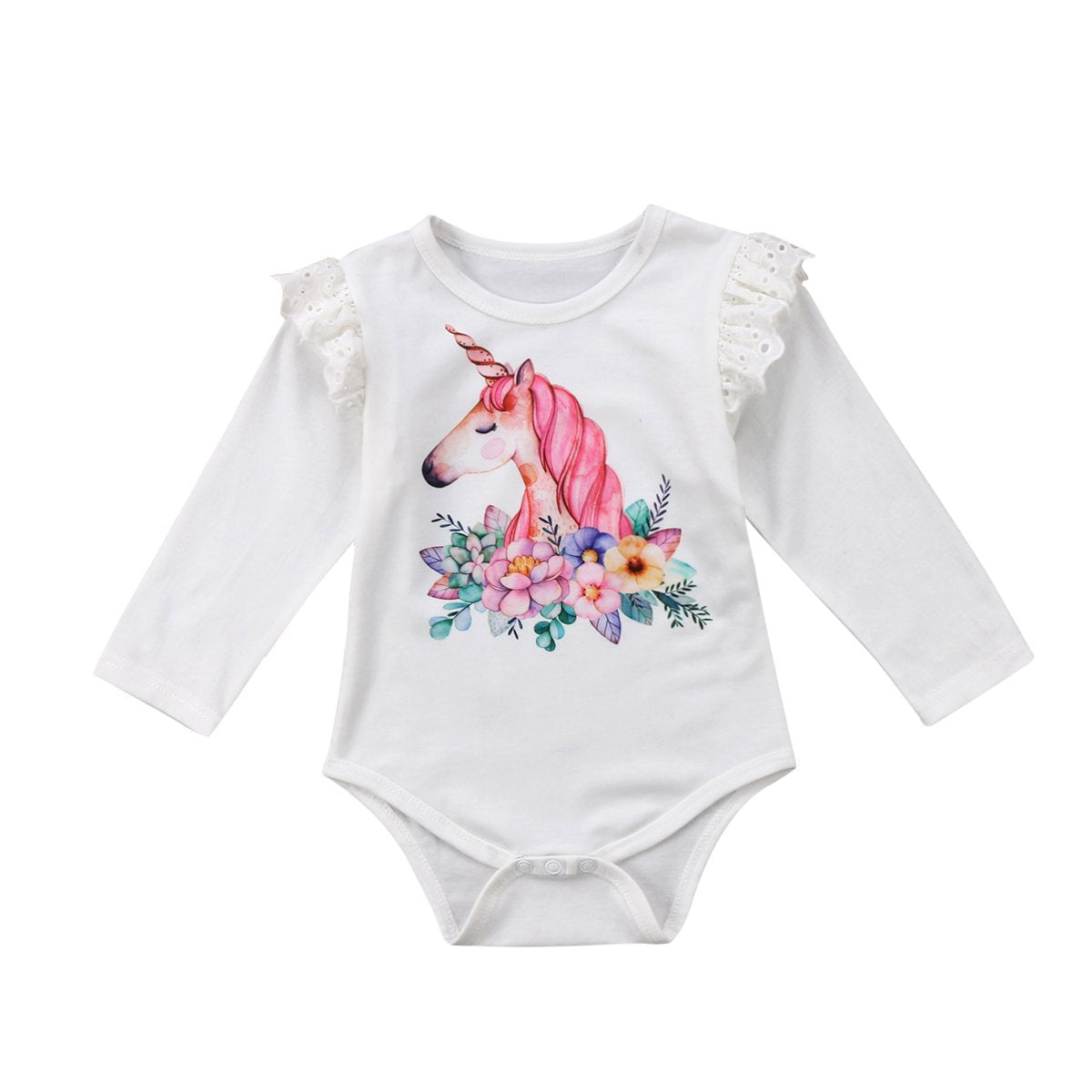 Girls Unicorn Romper