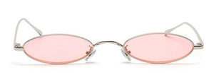 lunettes de soleil vintages retro oval rose