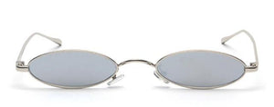 lunettes de soleil vintages retro oval gris
