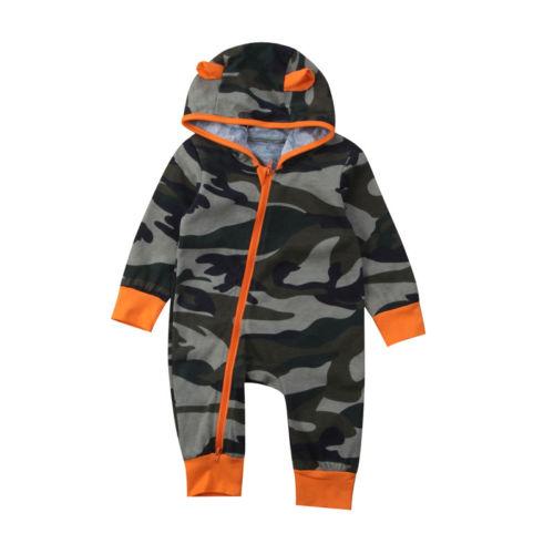 Camo Zipper Jumpsuit