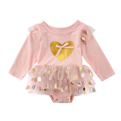 Golden Heart Tutu Romper
