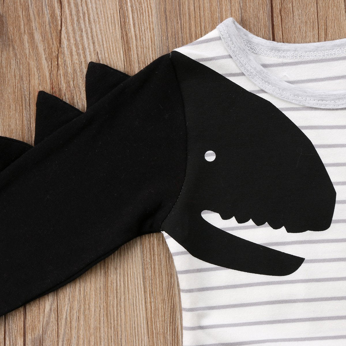 Black & White Roar Romper