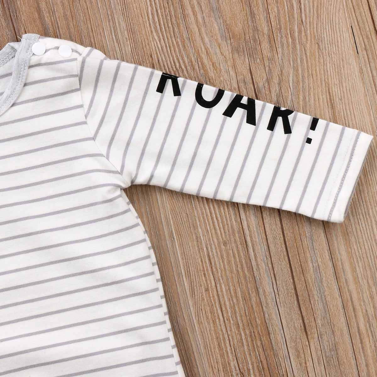 Black & White Roar Romper