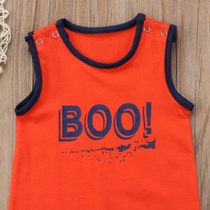 Boo Orange Romper
