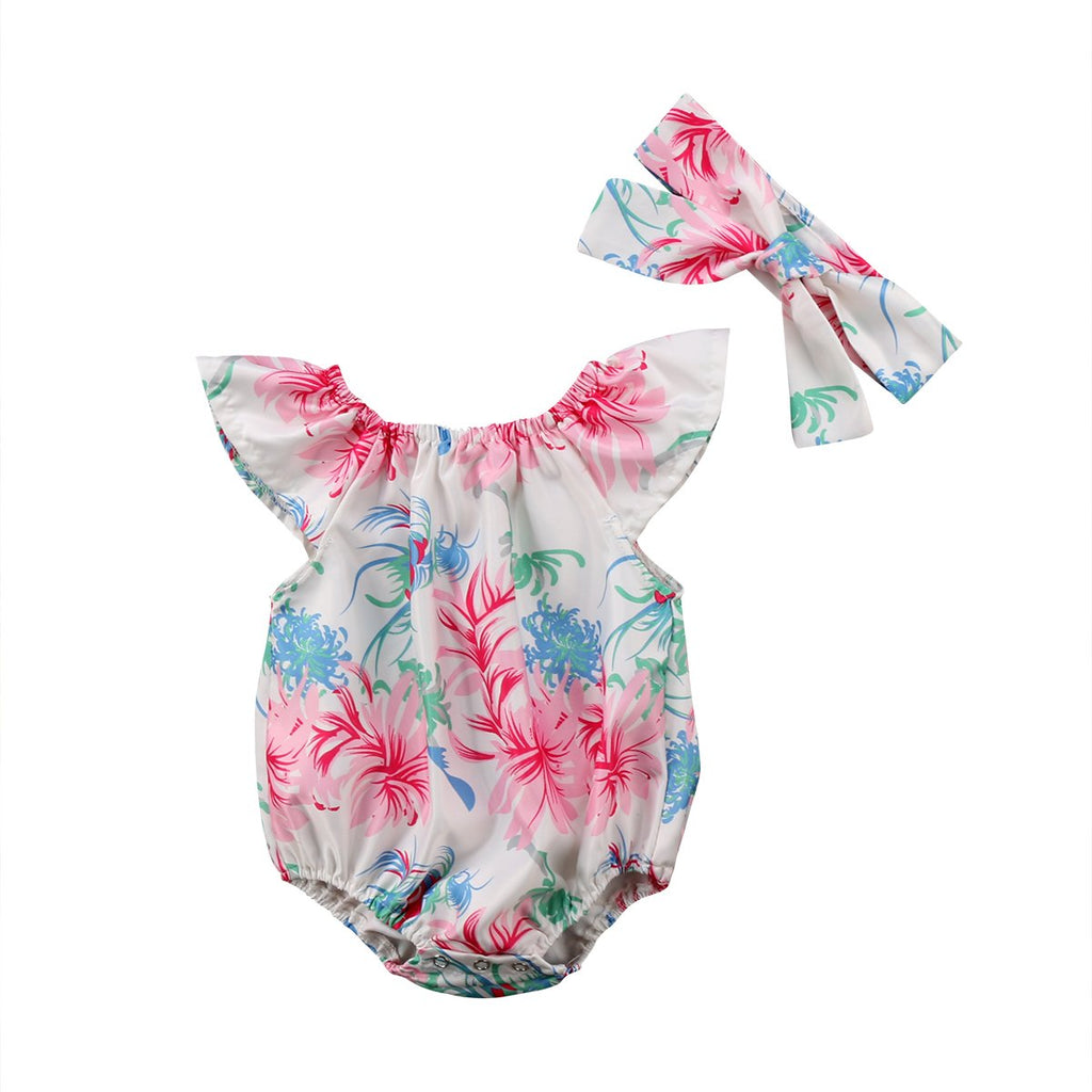 Pink Blue Floral Set
