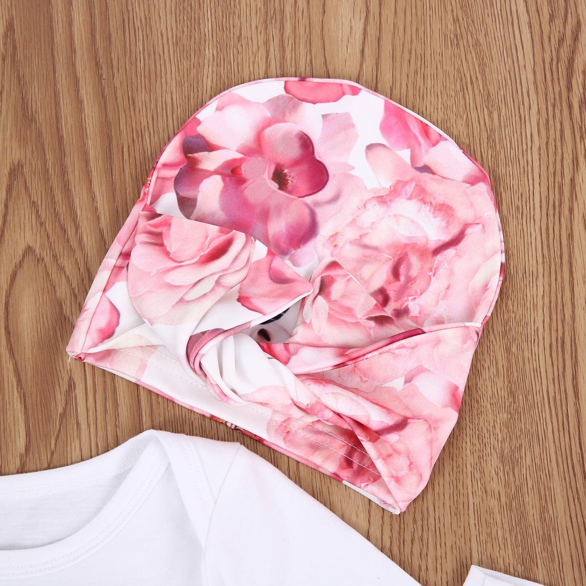 White Pink Floral Set