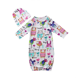 Cartoon  Nightgown Set