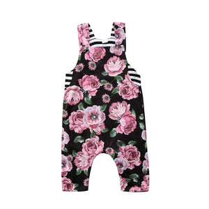 Floral Striped Jumpsuit