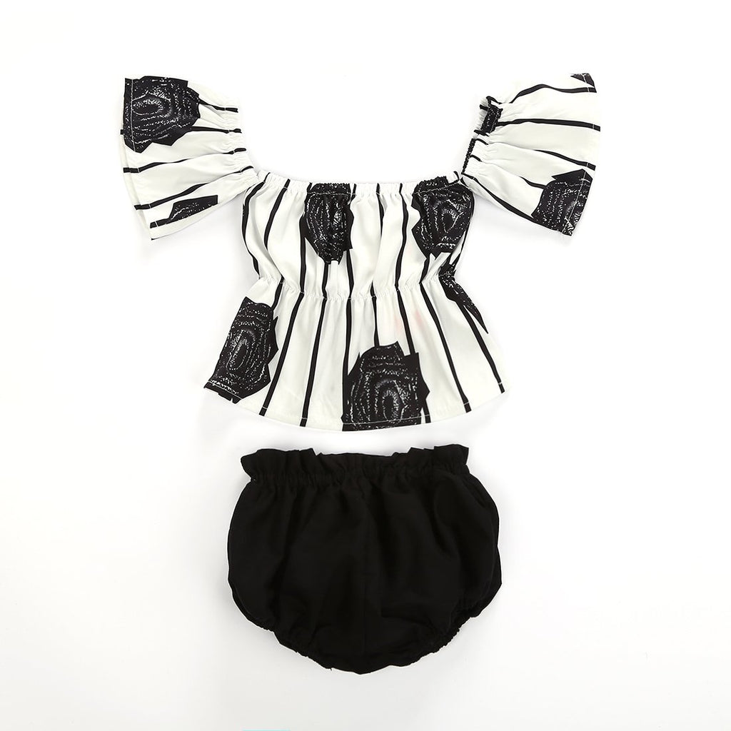 Rose Flower Ruffles Outfit