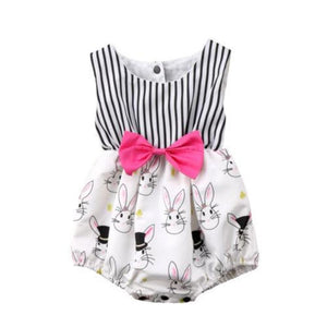 Bow-knot  Bunny Romper