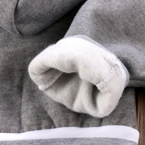 Grey Warm Hoodie Set